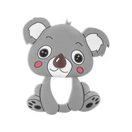 Gryzaki dla dzieci - ALBIS MAZUR AKUKU Gryzak silikonowy Koala A0464 szary - miniaturka - grafika 1
