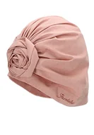 Czapki damskie - Sterntaler Dziewczęca czapka turban Rose Beanie, delikatny róż, 55 cm - miniaturka - grafika 1
