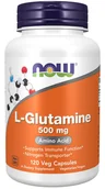 Aminokwasy - Now Foods L-Glutamine 500 mg suplement diety 120 kaps. - miniaturka - grafika 1