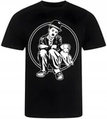 Koszulki męskie - KOSZULKA MĘSKA NADRUK CHARLIE CHAPLIN FIMOWA PREZENT PREMIUM S - miniaturka - grafika 1