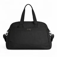 Torebki damskie - Duża torba sportowa damska Solier FB54 Eloa, do pilatesu, fitnessu i podróży, kolor czarny - miniaturka - grafika 1