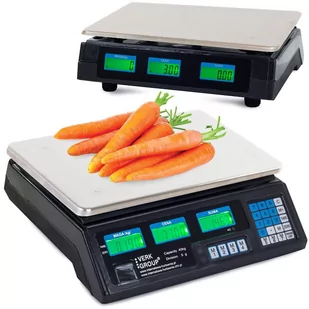 Verk Waga kalkulacyjna sklepowa z polskimi napisami do 40 kg VERK17019 - Wagi sklepowe - miniaturka - grafika 1