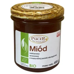 Pasieka Pucer Miód wrzosowy 400 g Bio - Miód - miniaturka - grafika 1