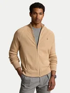 Swetry męskie - Polo Ralph Lauren Kardigan 710941093002 Beżowy Regular Fit - miniaturka - grafika 1