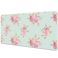 Podkładki na biurko - Podkładka na całe biurko Różowe bukiety 90x45 cm - miniaturka - grafika 1