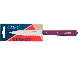 Opinel Nóż kuchenny dla dorosłych No. 113, stal Sandvik, bez rdzy, uchwyt z drewna bukowego saegezahnung, oleica nóż kucharski, wielokolorowa, One Size 254387 - Noże - miniaturka - grafika 1
