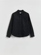 Koszule męskie - Reserved - Jeansowa koszula regular fit - czarny - miniaturka - grafika 1