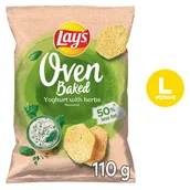 Chipsy - Lay's Oven Baked Yoghurt with Herbs 110g - miniaturka - grafika 1