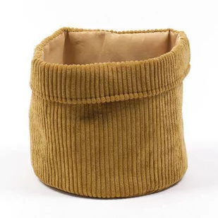 Koszyk Dekoracyjny, Sztruksowy, Ø 21 Cm - Pudła i pojemniki do przechowywania - miniaturka - grafika 1