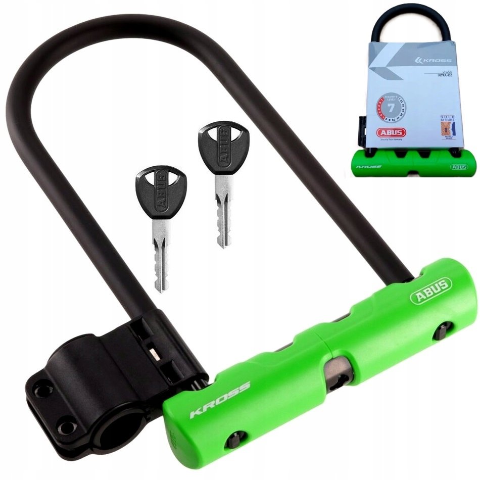 Abus Zapięcie rowerowe Ultra 410 230 x 118 mm T4CZP000205BK