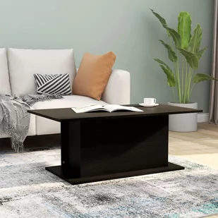shumee shumee Stolik kawowy czarny 102x55,5x40 cm płyta wiórowa - Ławy i stoliki kawowe - miniaturka - grafika 1