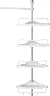 Akcesoria łazienkowe ERGO hakano - CORNERBRACKET/WHITE/METAL/ - Akcesoria łazienkowe - miniaturka - grafika 1