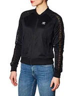 Bluzki damskie - Adidas Bluzka damska TRACKtop, czarna, 48 - miniaturka - grafika 1