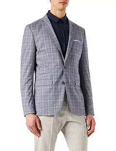 SELECTED HOMME Męska marynarka Slhslim-timelogan Blu SND Chk BLZ B Noos Blazer, Light Blue/Checks: piaskowy - Marynarki męskie - miniaturka - grafika 1
