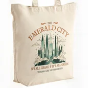 Torby męskie - Torba bawełniana Premium Wicked For Good Oz Elphaba Glinda Dla Fanów - miniaturka - grafika 1