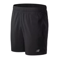 Spodenki męskie - Spodenki męskie New Balance MS11202BK  czarne - miniaturka - grafika 1