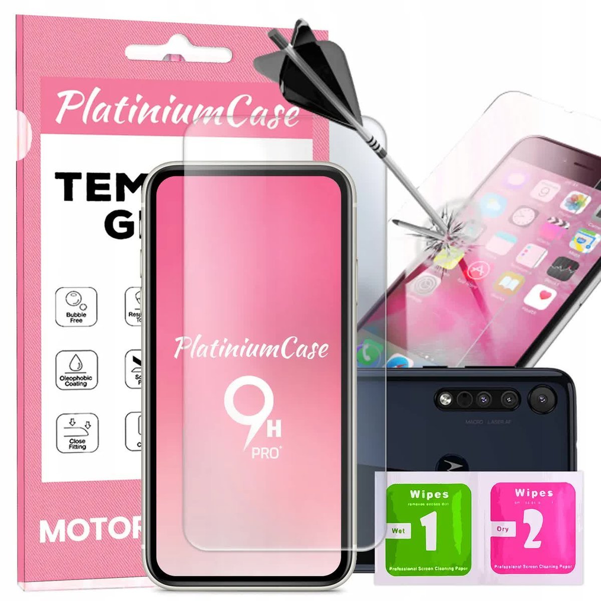 Szkło hartowane 9H szybka do MOTOROLA ONE MACRO