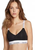 Biustonosze - CALVIN KLEIN CZARNY BIUSTONOSZ DAMSKI Z LOGOWANYMI RAMIĄCZKAMI S JPA - miniaturka - grafika 1