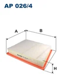 Filtry powietrza - Filtron Filtr powietrza AP026/4 - miniaturka - grafika 1