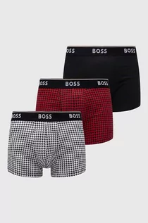 Majtki męskie - BOSS bokserki 3-pack męskie kolor czerwony - Boss - grafika 1