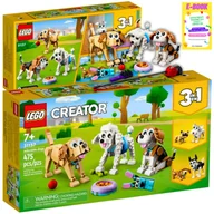 Klocki - Lego Prezent - Urocze Psiaki Pieski Psy Creator 3 W 1 + Ebook - miniaturka - grafika 1