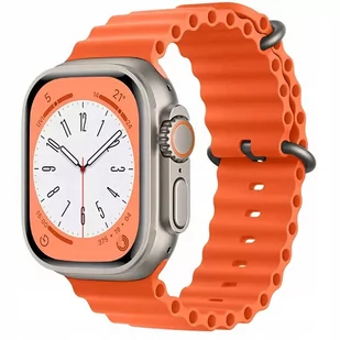 PASEK do Zegarka APPLE WATCH 3D FALE 38 /40 /41 POMARAŃCZ - Akcesoria do smartwatchy - miniaturka - grafika 1