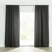 Zasłony - Dekoria pl pl Zasłona BASIC na taśmie marszczącej 140x280cm bazaltowy 1 szt. 140 cm x 280 cm pl Zasłona BASIC na taśmie marszczącej 140x280cm bazaltowy 1 szt. 140 cm x 280 cm - miniaturka - grafika 1