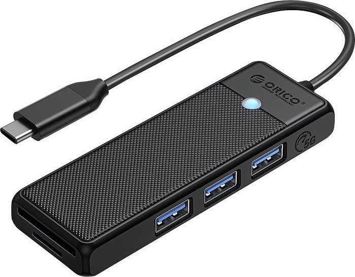 HUB USB Orico PAPW3AT-C3-015-BK-EP 1x SD 1x TF + 3x USB-A 3.0 PAPW3AT-C3-015-BK-EP