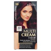 Farby do włosów i szampony koloryzujące - Joanna Farba do włosów Multi Cream Color królewski burgund 36 - miniaturka - grafika 1