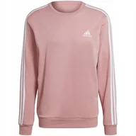 Bluzy męskie - Bluza m��ska adidas M 3S FT SWT r����owa HE4417 XL - miniaturka - grafika 1