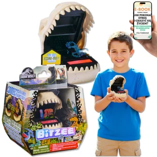 Bitzee Jurassic Wirtualny Dinozaur Hologram 25 Gatunków Dino PREZENT DLA SYNA WNUCZKA NA ŚWIĘTA + EBOOK-1 - Zabawki interaktywne dla dzieci - miniaturka - grafika 1