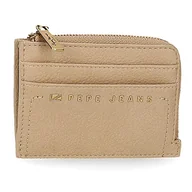 Portfele - Pepe Jeans Diane Etui na wizytówkę Beżowy 11,5x8x1,5 cm Skóra syntetyczna, Beis, Tarjetero, etui na karty - miniaturka - grafika 1