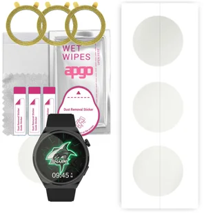 3x Folia hydrożelowa MATOWA do Xiaomi Black Shark S1 - apgo Smartwatch Hydrogel MATTE Protection Ochrona na ekran smartwatcha - Akcesoria do smartwatchy - miniaturka - grafika 1
