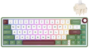 Royal Kludge R65 RGB 60%, Brown switches US RKR65-GS-B - Klawiatury - miniaturka - grafika 1