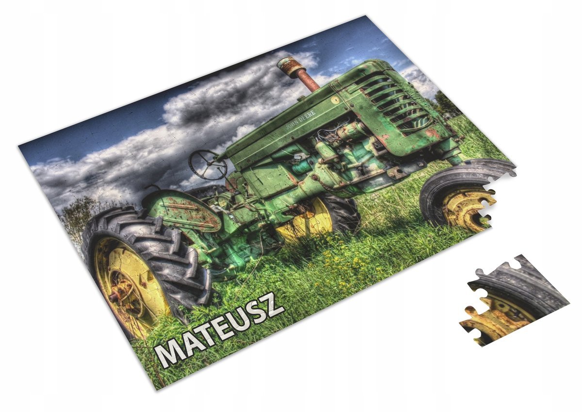 Puzzle JOHN DEERE TRAKTOR A3 252 el z Nadrukiem Twoje IMIĘ + Pudełko 29