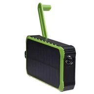 Powerbanki - Powerbank solarny Denver PSO-10012 10000mAh z dynamem na korbkę - miniaturka - grafika 1