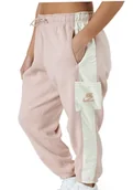 Spodnie sportowe damskie - Spodnie Damskie Nike Sportswear Heritage Fleece Pink DM3300601 Plus Size 3X - miniaturka - grafika 1