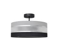 Lampy sufitowe - Żyrandol HELEN 3xE27/60W/230V czarny/szary/chrom błyszczący - miniaturka - grafika 1