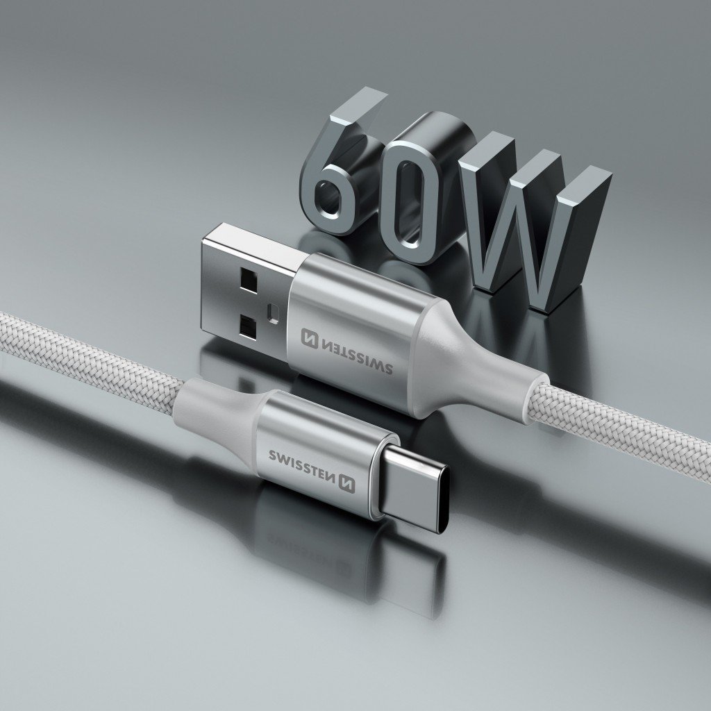 Swissten Textile II USB - USB-C Data and Charching Cable 1.5m