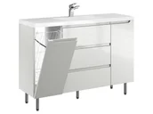 Szafki łazienkowe - Szafka Stojąca Z Umywalką ETH 120 cm KD - Kaszmir Wysoki Połysk - miniaturka - grafika 1