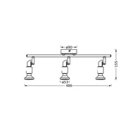 Lampy sufitowe - OSRAM Reflektor sufitowy OSRAM, czarny, 3-punktowa, metalowa GU10-LED 927 ściemniany, możliwość ściemniania, czarny, metal - miniaturka - grafika 1
