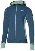 Kurtki i kamizelki sportowe damskie - MIZUNO Damska kurtka do biegania hybrydowa WARMALITE HYBRID Blue Wing Teal - miniaturka - grafika 1