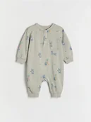 Bluzki dla niemowląt - Reserved - Bawełniany pajacyk - jasnoszary - miniaturka - grafika 1