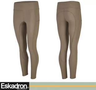 Eskadron Legginsy jeździeckie damskie PRO EQUESTRIAN FANATICS AW21 - - plaza taupe - Bryczesy - miniaturka - grafika 1