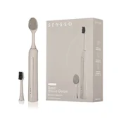 Szczoteczki elektryczne - SEYSSO Color Basic Stone Beige Beauty Collection Szczoteczka soniczna z końcówką do mycia twarzy - miniaturka - grafika 1