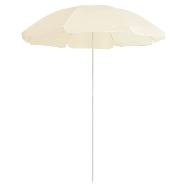 Parasol ogrodowy z regulacją, inspirowany kwiatem, piaskowy, 176,5 x 200 c