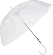 Parasole - Parasol przezroczysty ślubny duży automatyczny bezbarwny dla młodej pary - miniaturka - grafika 1