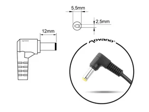 Przewód do ładowarki / zasilacza  / ładowarki Liteon Asus Toshiba (5.5x2.5) - kątowy - Kable komputerowe i do monitorów - miniaturka - grafika 4