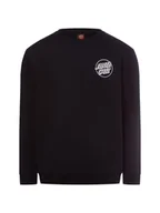 Bluzy męskie - Santa Cruz Bluza męska Mężczyźni Bawełna czarny jednolity, S - miniaturka - grafika 1