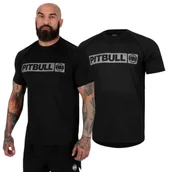 Odzież taktyczna i umundurowanie - Koszulka Pit Bull Middle Weight 190 Polyester-Elasthan Sport Basic Hilltop - Czarna XL - miniaturka - grafika 1